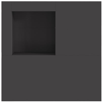 Vuurkorf Met Houtopslag Zwart 100X100X30 Cm Staal Koudgewalst staal/Zwart