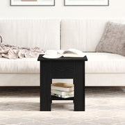Salontafel 40x40x42 cm zwart eiken