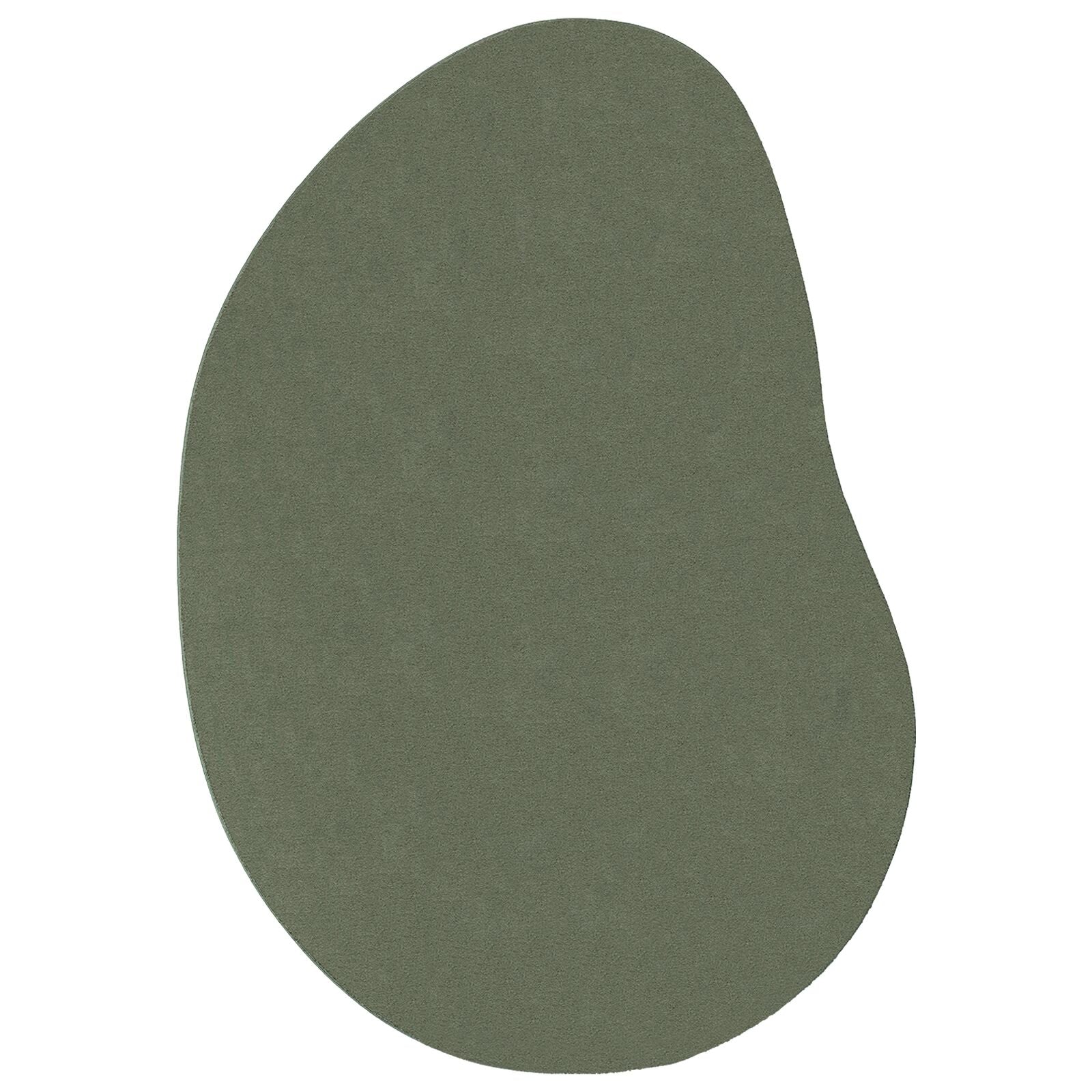 Vloerkleed Polyester Antislip Bosgroen 120 x 170 cm Ovaal-Regendruppel