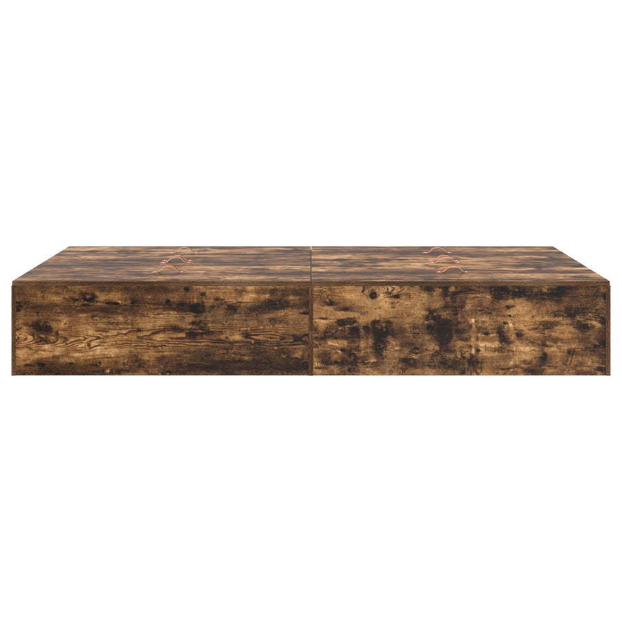 Opbergbedframe Gerookt Eiken 120 x 190 cm