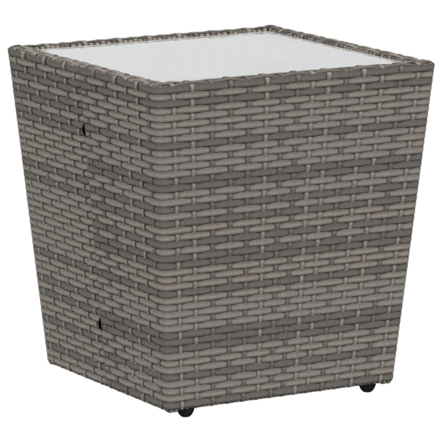3-Delige Bistro Set Voor De Tuin Met Kussens Grijs Poly Rattan