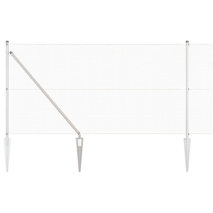 Hekpostset Set Van 2 Gegalvaniseerd Staal 10 X 1 M Uitbreidbaar Gegalvaniseerd Staal