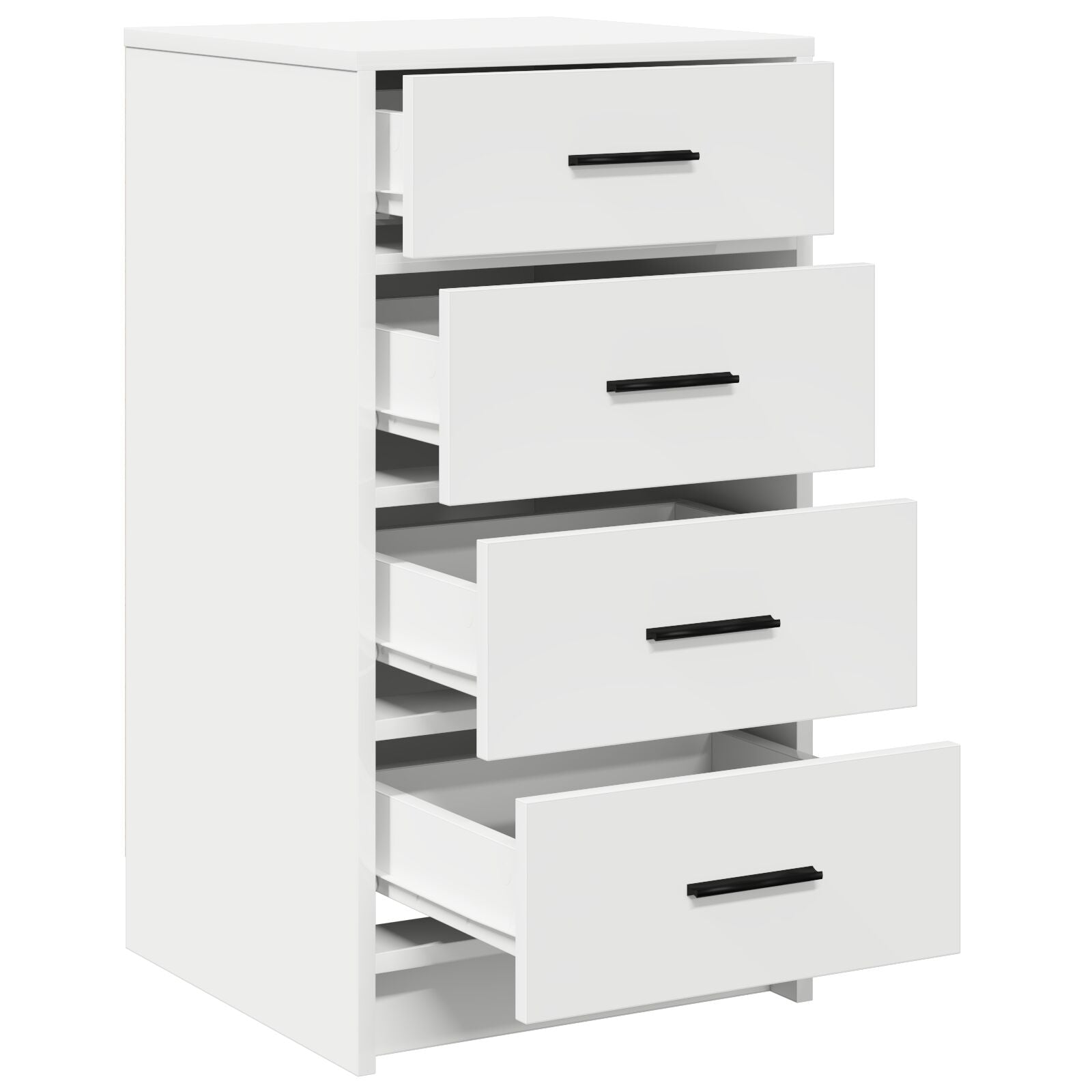 Dressoir 40X41X75 Cm Bewerkt Hout Wit
