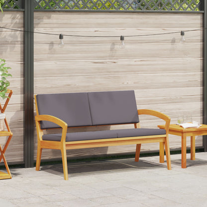 Tuin Met Kussens 115X70X72 Cm Massief Acaciahout Anthraciet Bank