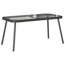 Salontafel 90X45X42 Cm Poly Rattan Zwart