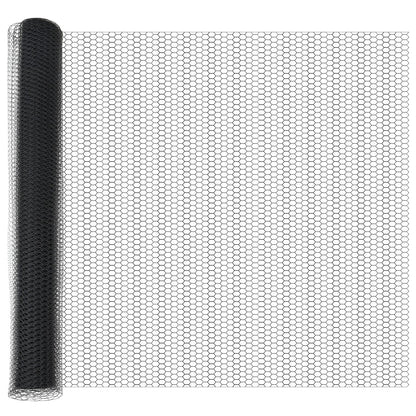 Hekpalen 22 Stuks U-Kanaal Grijs 120 Cm Staal,  Hexagon Hek Grijs 1.2X100 M Staal