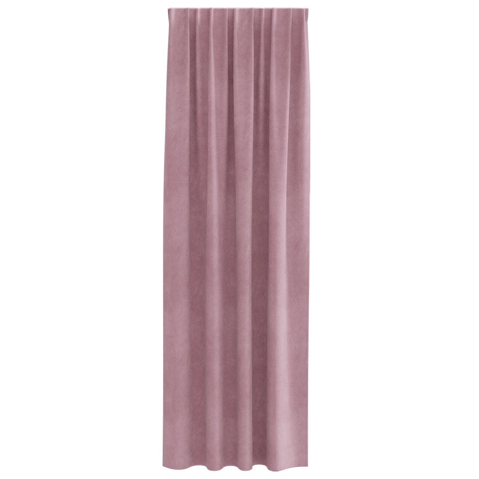 Blackout Gordijnen Met Top Tape 2 Stuks Fluweel Donkerroze 140 x 225 cm met aangenaaid tape
