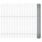 Fence with Pole Silver 1 x 100 m Steel