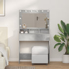 Kaptafel 75,5x41x135 cm grijs MDF spaanplaat