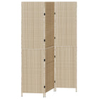 Kamerscherm poly rattan beige 147x180 cm