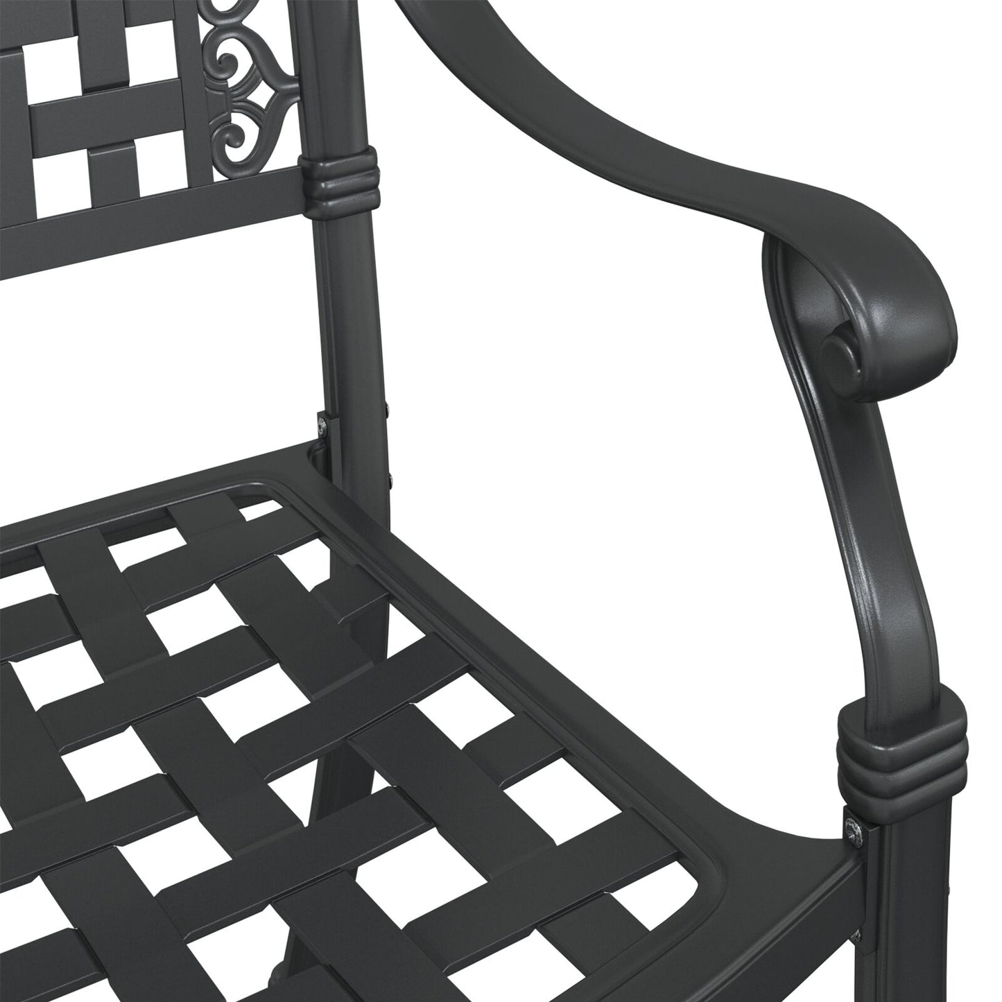 Tuinstoelen 2 Stuks Gietijzer Zwart