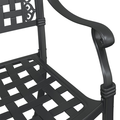 Tuinstoelen 2 Stuks Gietijzer Zwart