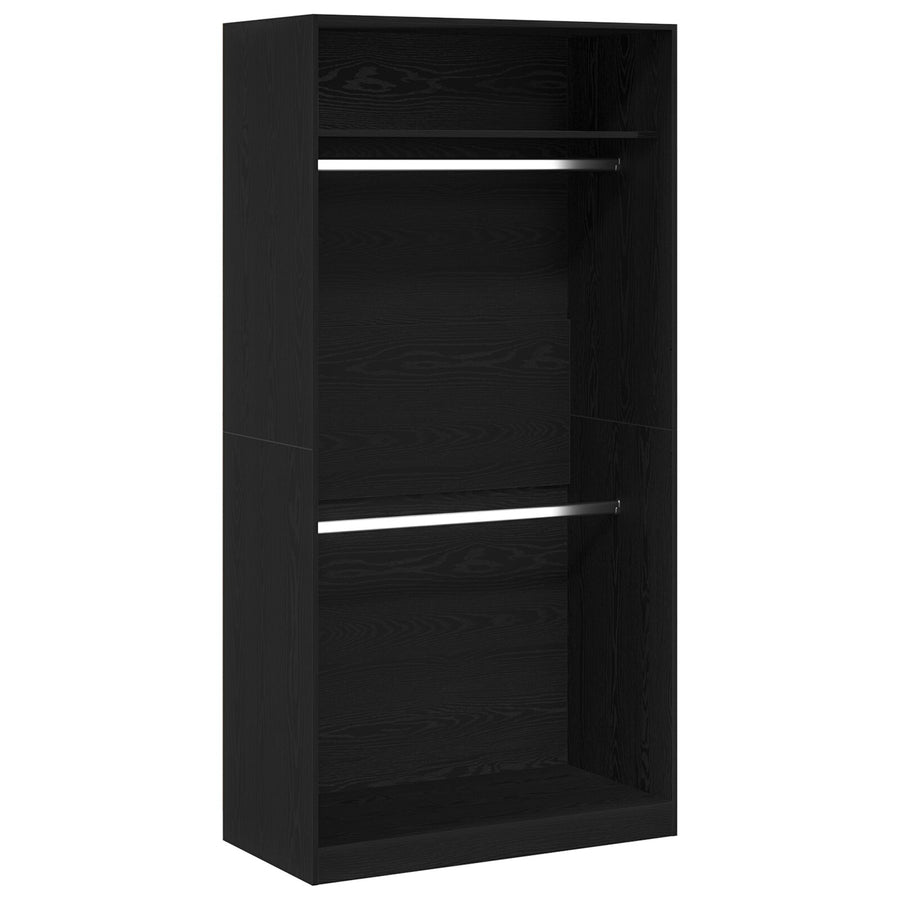 Zwarte Eiken Kast - 100X50X200 Cm