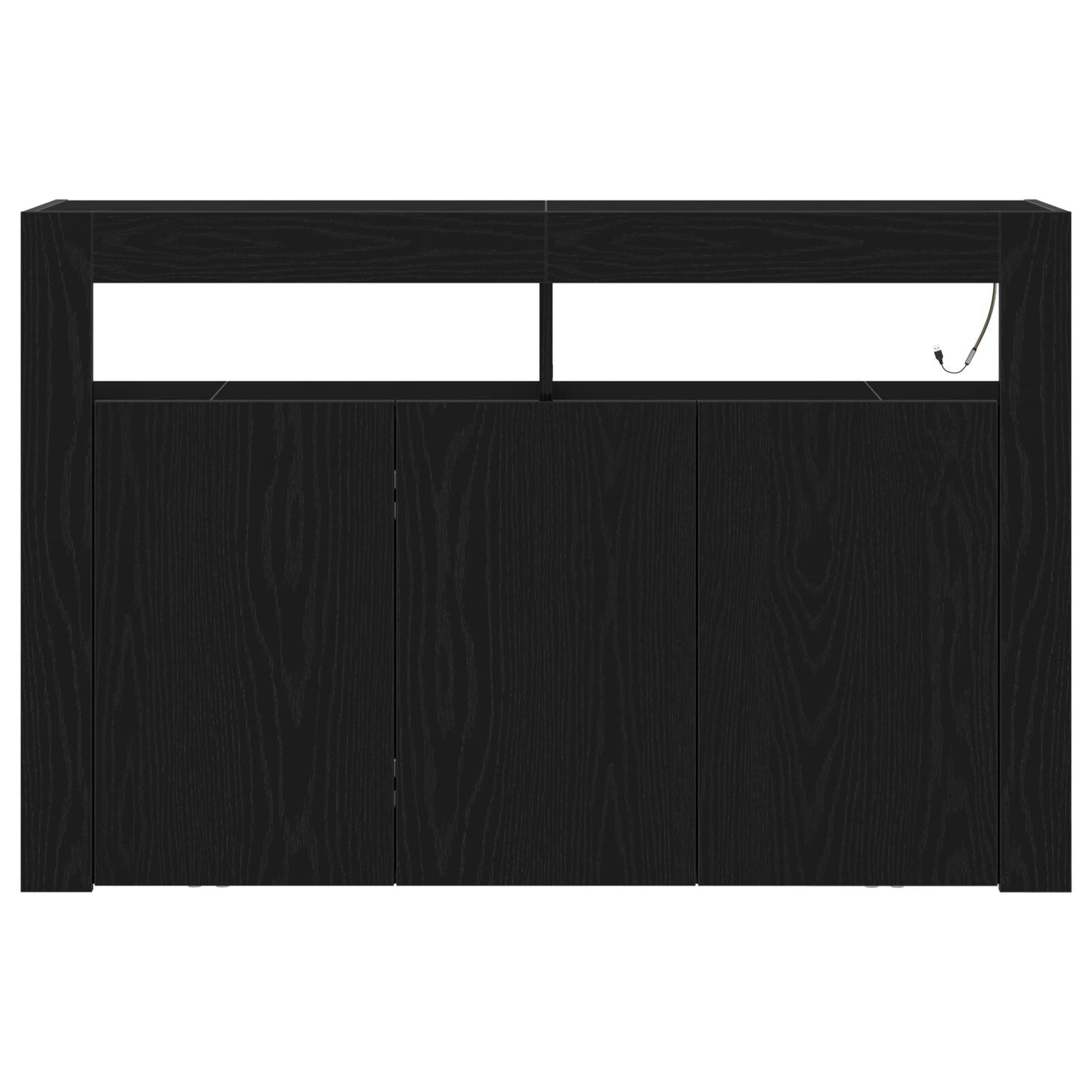 Dressoir Gefabriceerd Hout 116 X 30 X 75 Cm Zwart eiken