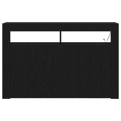 Dressoir Gefabriceerd Hout 116 X 30 X 75 Cm Zwart eiken