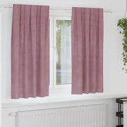 Verduisterende gordijnen 2 stuks donkerroze 140x175 cm polyester