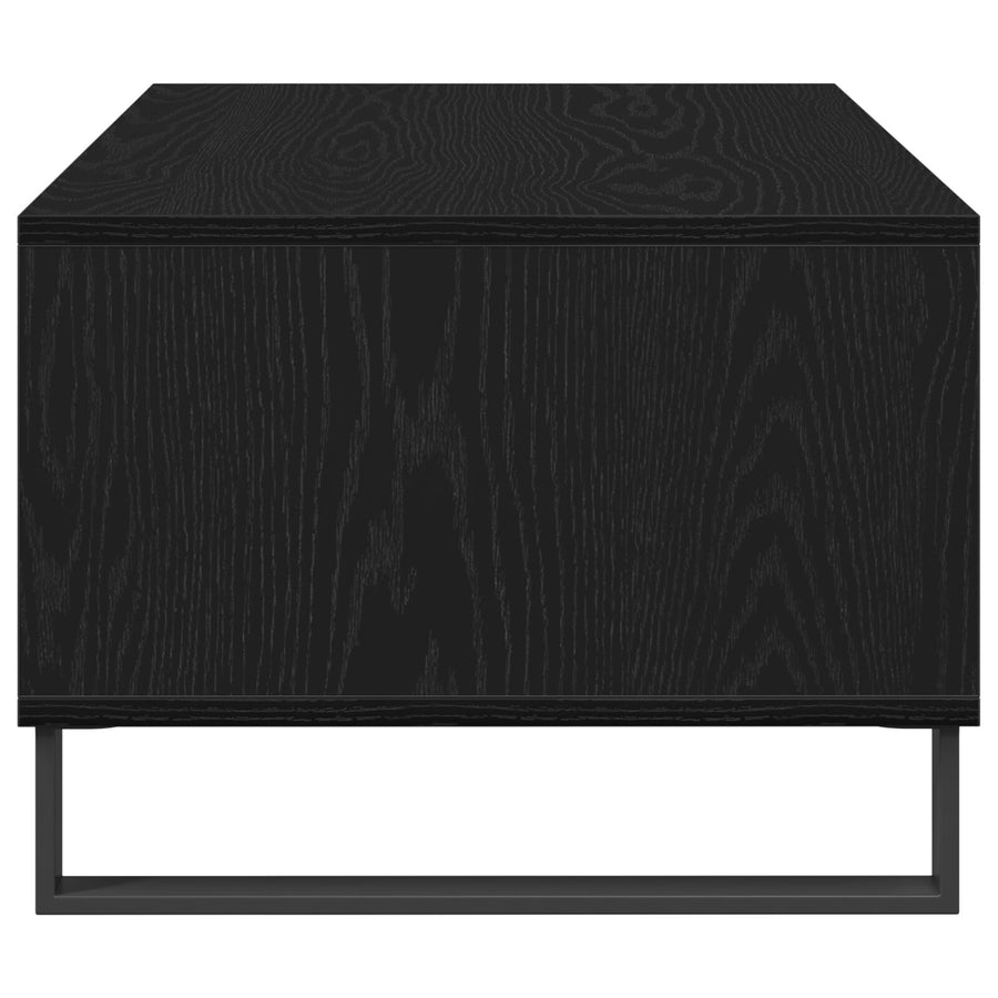 Salontafel 90X50X36,5 Cm Engineered Wood Zwart eiken
