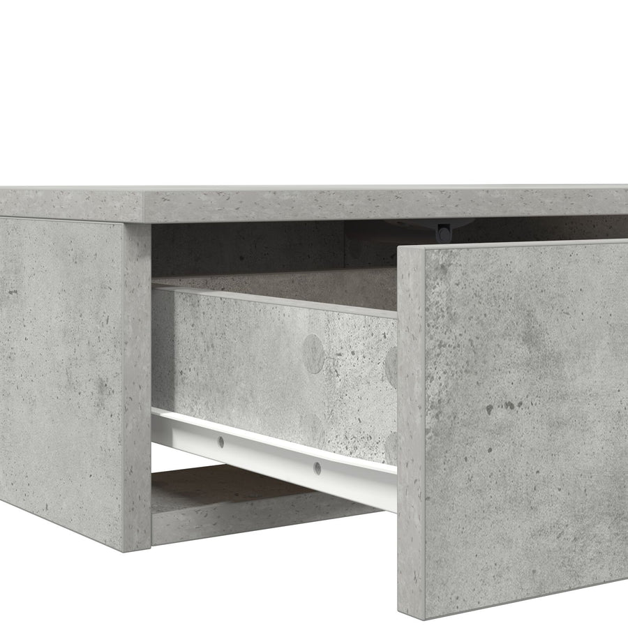 Bedlade Betongrijs Van Hout Beton grijs 100 x 36,5 x 16,5 cm