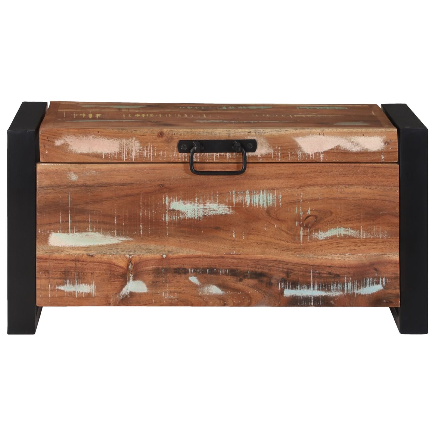 Opbergkisten 60X30X30Cm En Metaal 60 x 30 x 30 cm Massief gerecycled hout