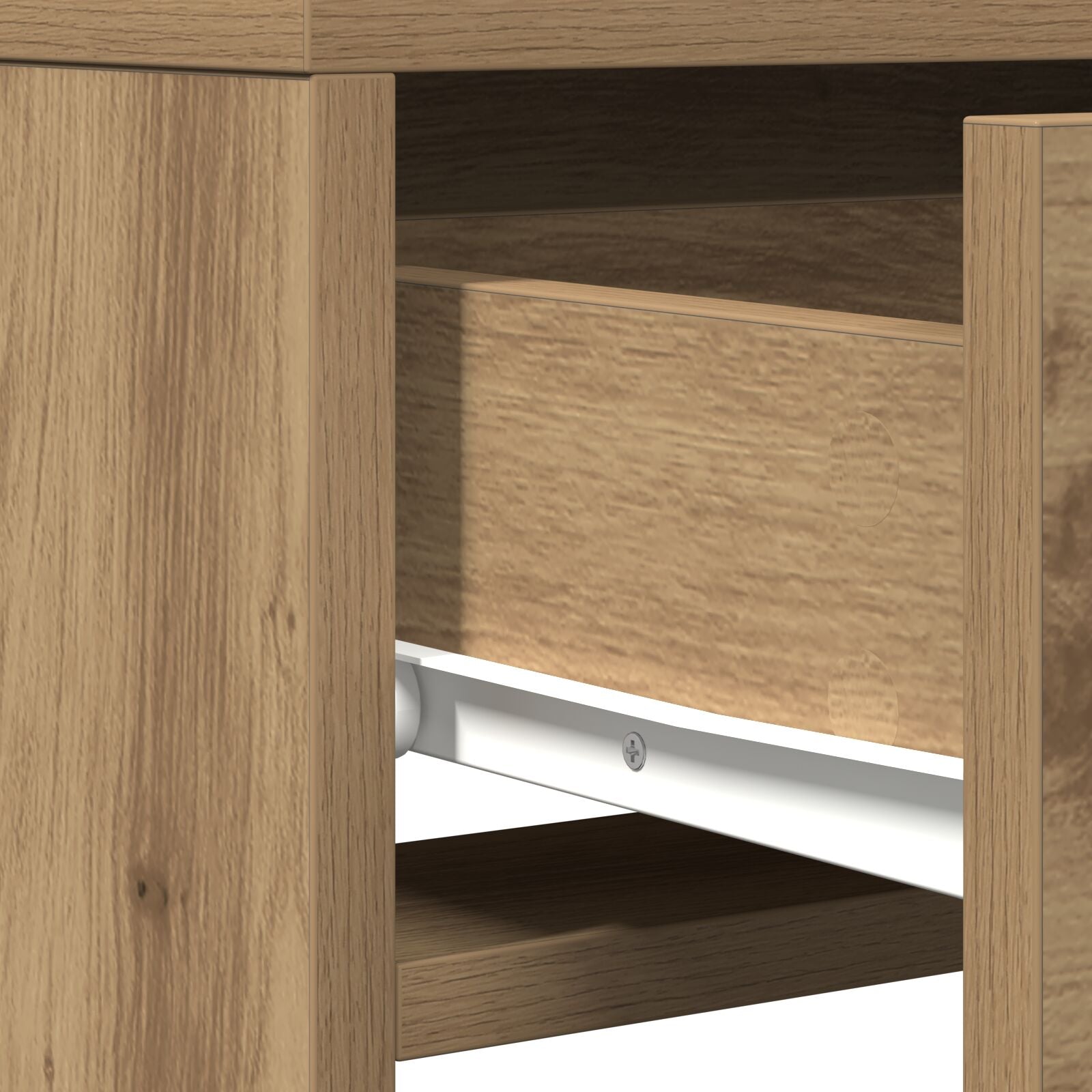 Kaptafel Met Led Verlichting Artisan eiken 50 x 41 x 140 cm