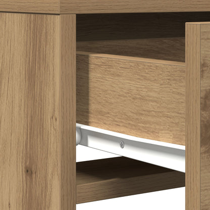 Kaptafel Met Led Verlichting Artisan eiken 50 x 41 x 140 cm