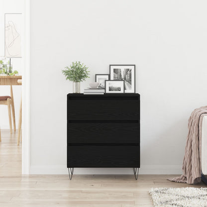 Dressoir Met Laden 60X35X70 Cm Engineered Hout Zwart eiken