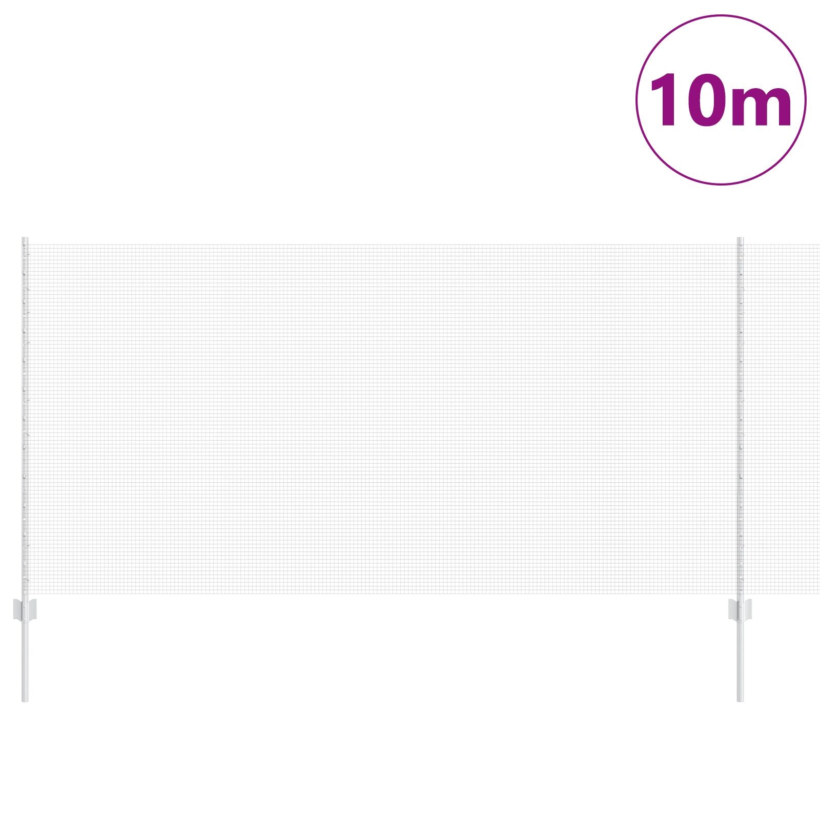 Gelaste Draadhek Met 10 U-Punten Zilver 1.2X10 M Staal
