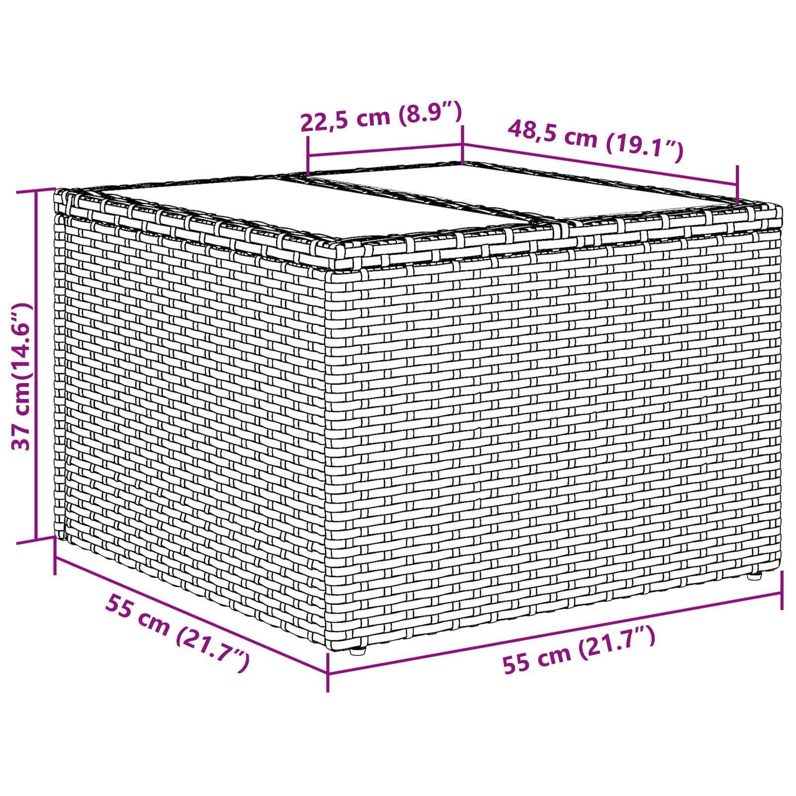 6-Delige Tuin Sofa Set Met Kussens Zwart Poly Rattan