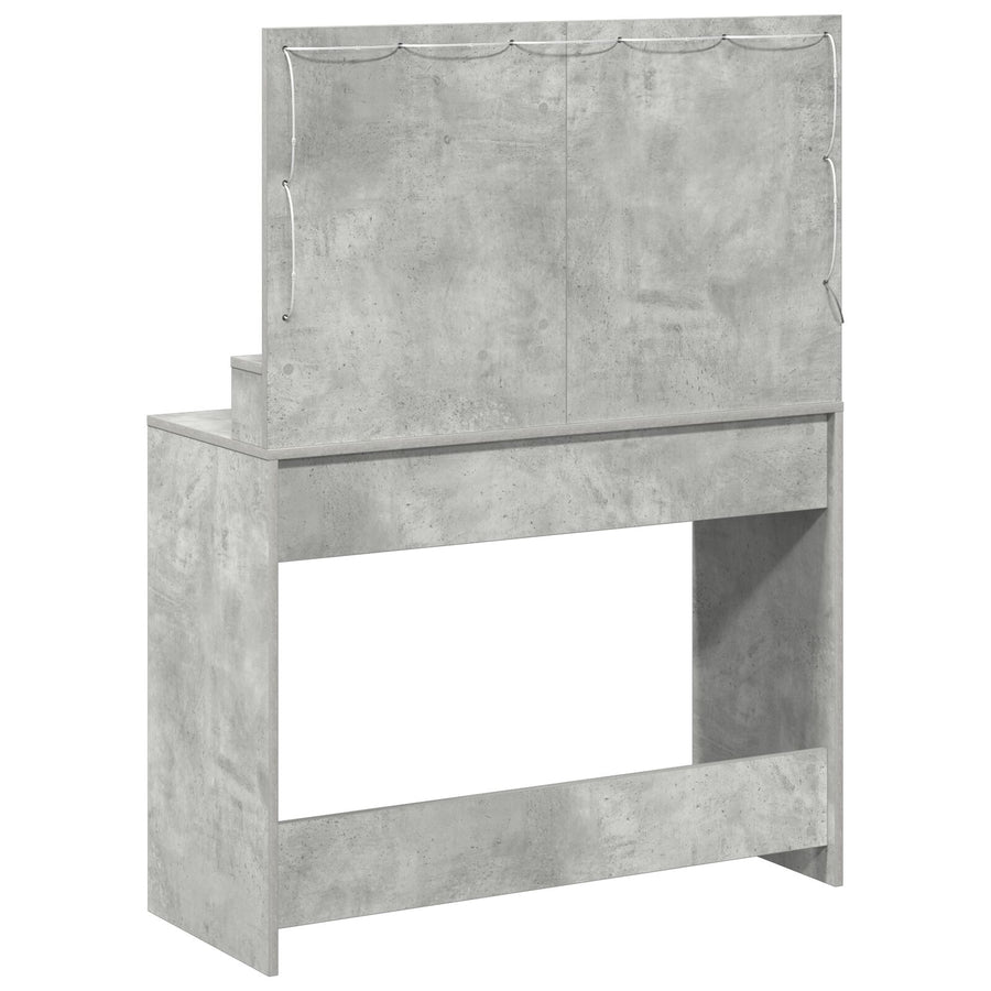 Kaptafel Met Led-Verlichting - Betonnen Grijs - Beton grijs 100 x 41 x 135 cm