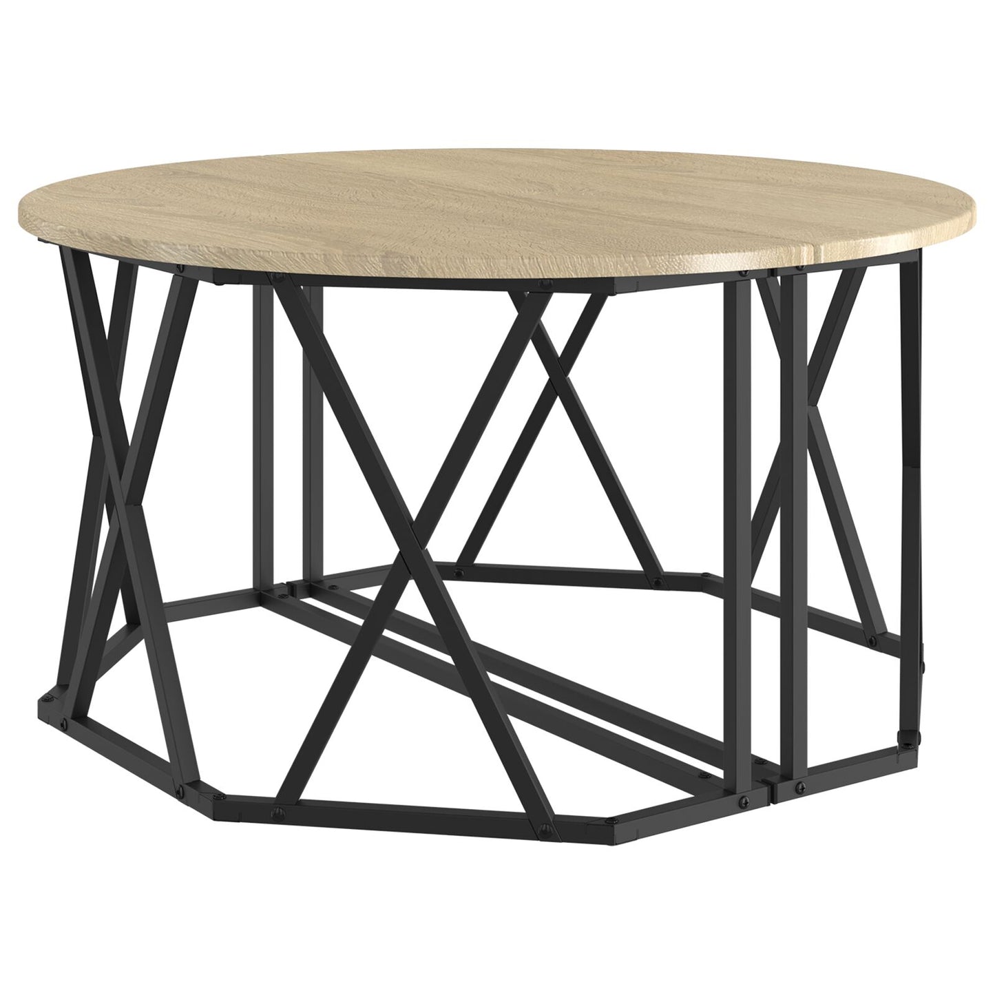 Salontafel 80X80X42 Cm Gelaagd Hout Sonoma eiken