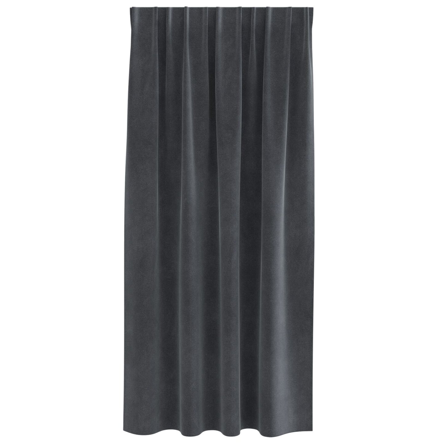 Zwarte-Out Gordijnen Met Bovenband 2 Stuks Lichtgrijs Fluweel Licht Grijs 140 x 175 cm met ingenaaide tape
