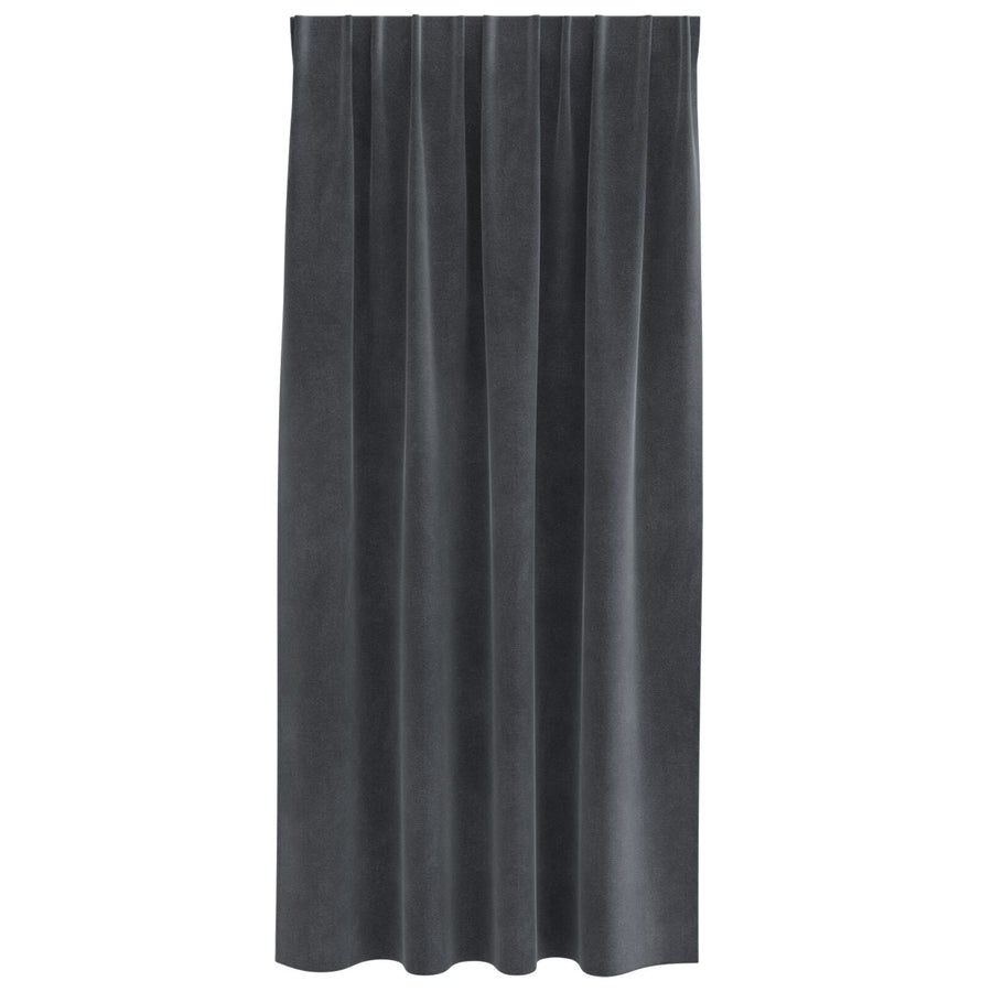 Zwarte-Out Gordijnen Met Bovenband 2 Stuks Lichtgrijs Fluweel Licht Grijs 140 x 175 cm met ingenaaide tape