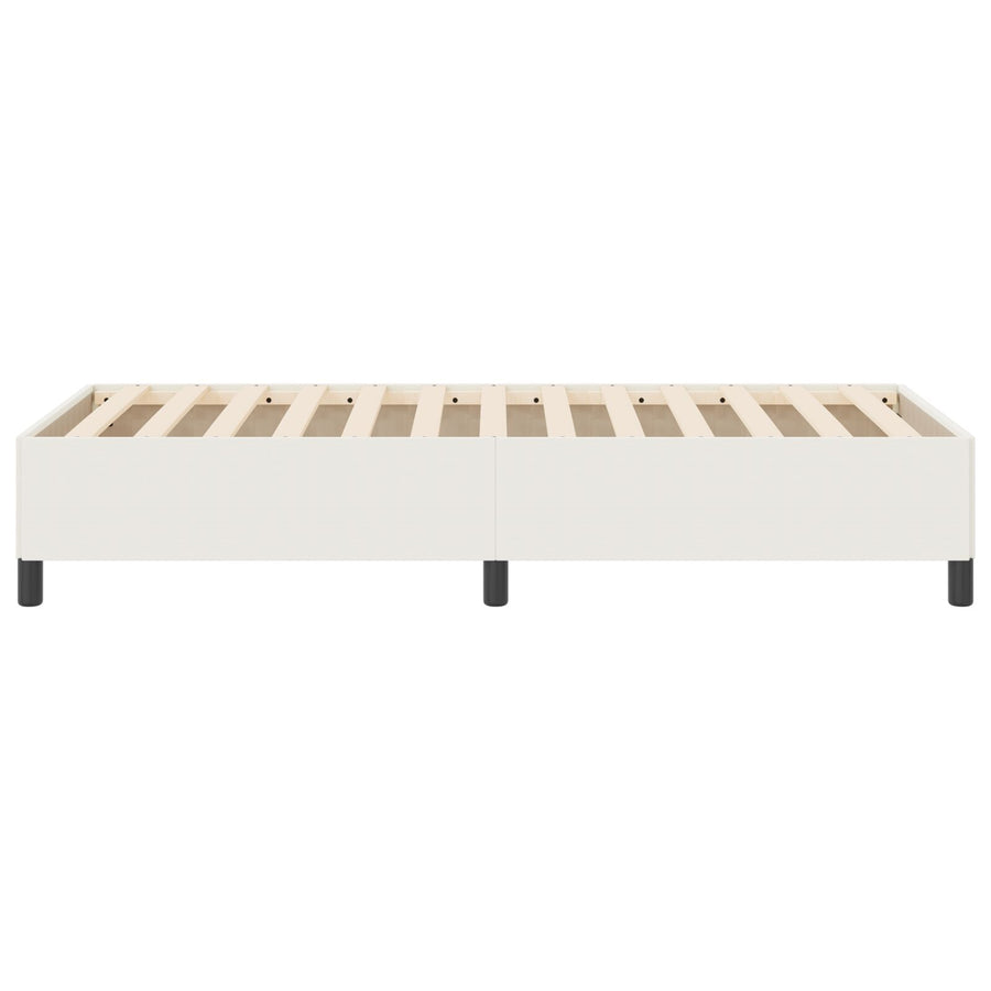 Bedframe Katoenen Velours Crème 80 x 200 cm