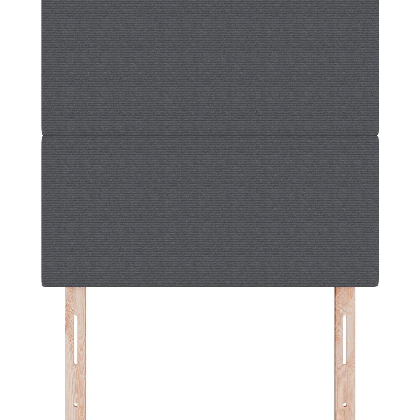 Hoofdbord Eenvoudig Ontwerp Corduroy Stof Donkergrijs 80 cm Hoog hoofdbord
