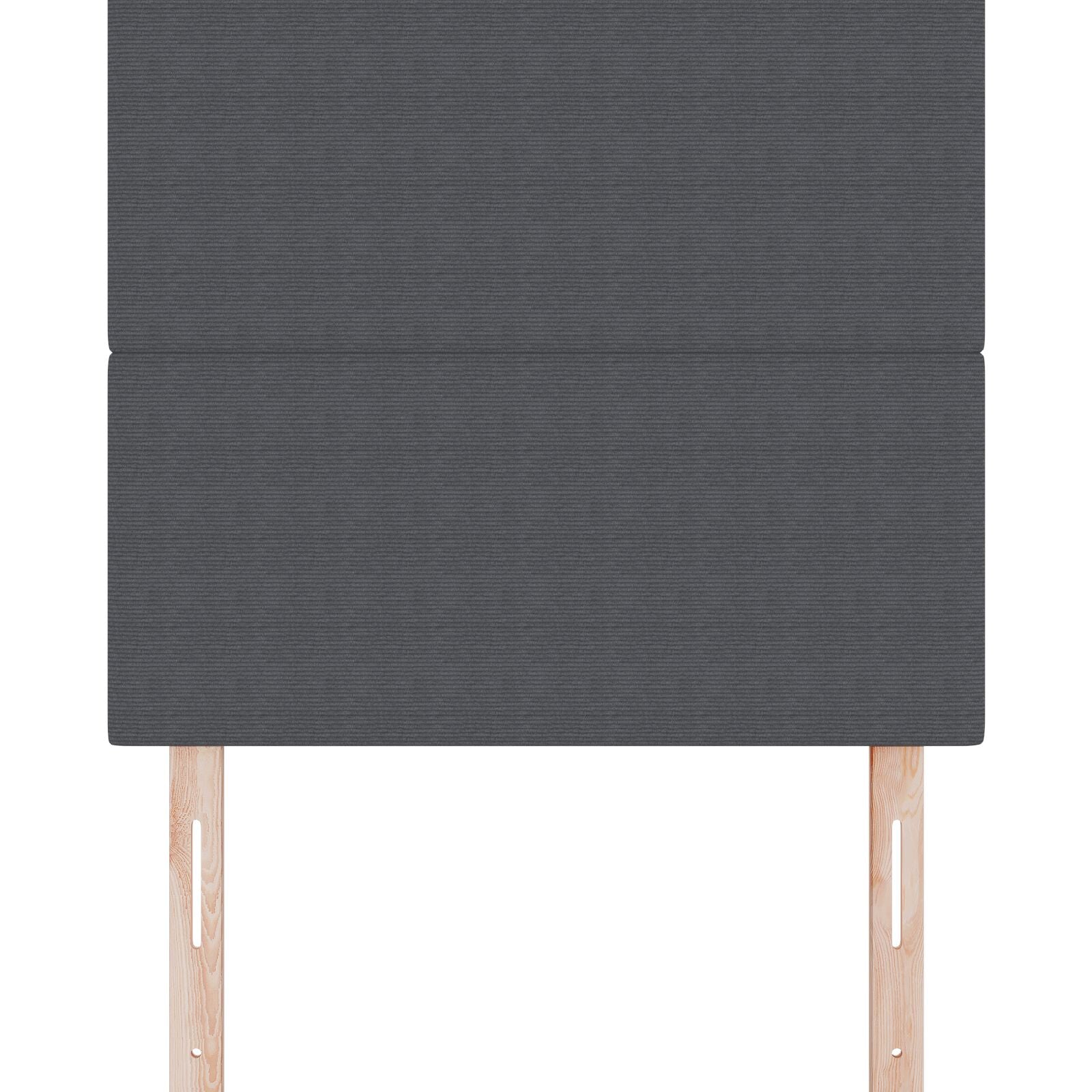 Hoofdbord Eenvoudig Ontwerp Corduroy Stof Donkergrijs 80 cm Hoog hoofdbord