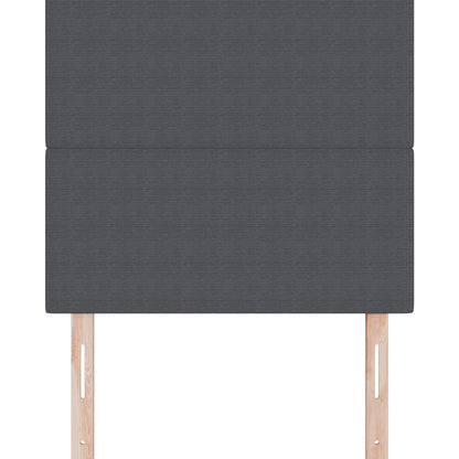 Hoofdbord Eenvoudig Ontwerp Corduroy Stof Donkergrijs 80 cm Hoog hoofdbord