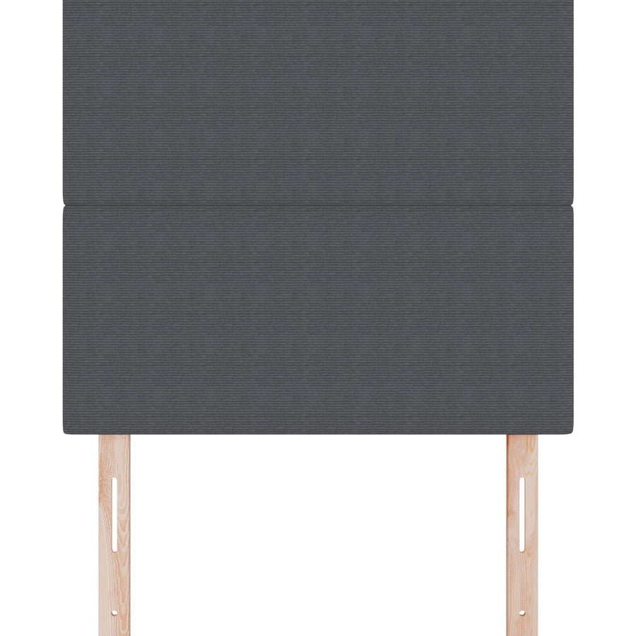 Hoofdbord Eenvoudig Ontwerp Corduroy Stof Donkergrijs 80 cm Hoog hoofdbord