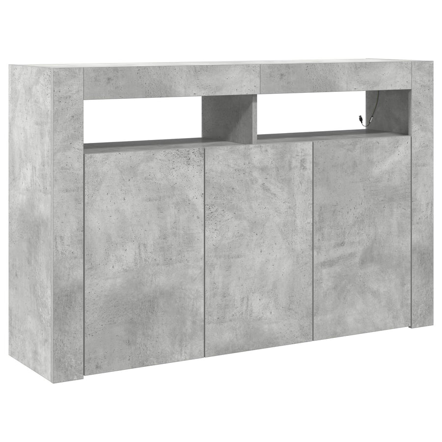 Sideboard Engineered Hout 116 X 30 X 75 Cm Beton grijs
