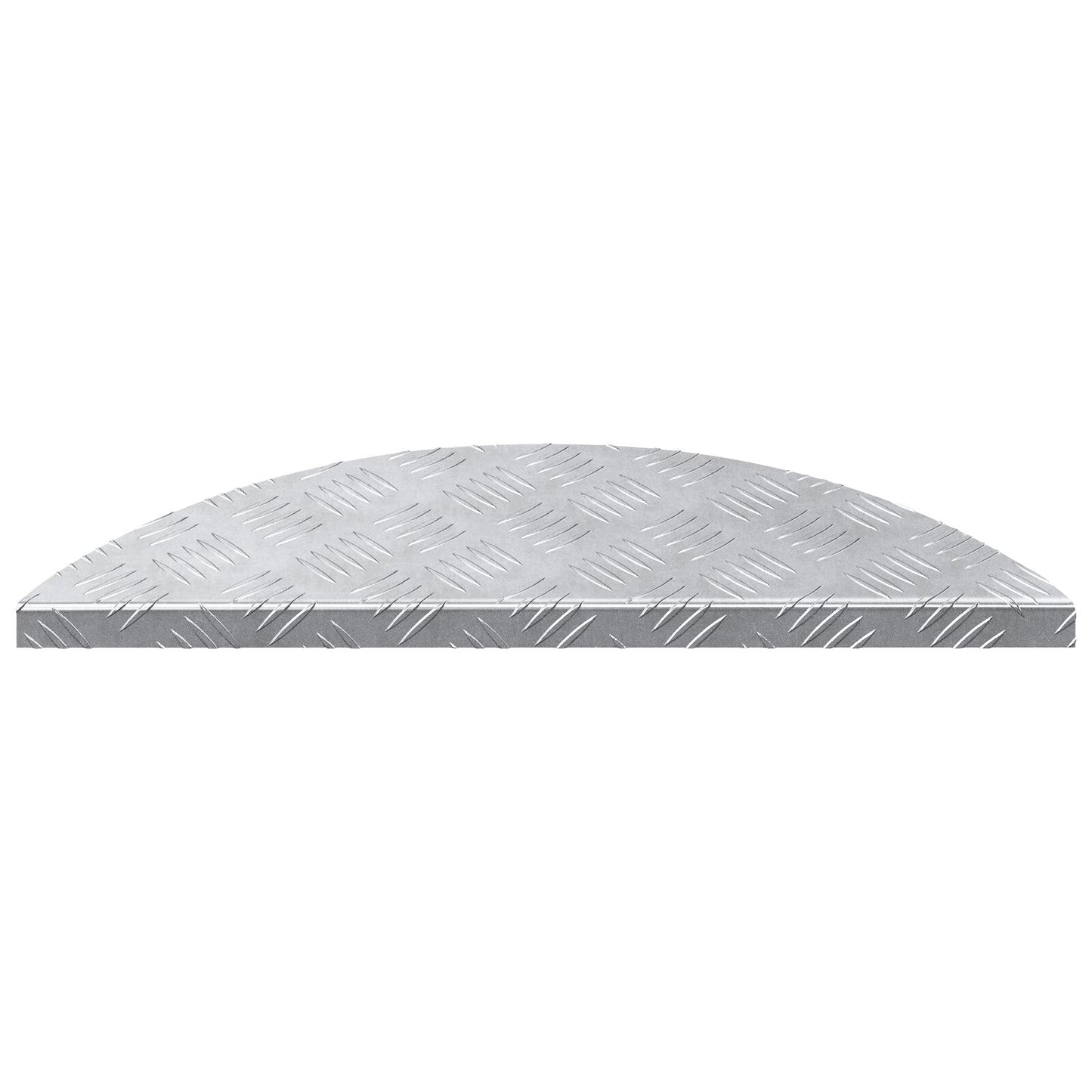 Aluminium Trap Treden 5 Stuks Antislip 60X18 Cm 60 x 18 x 2.5 cm Semi-ovale