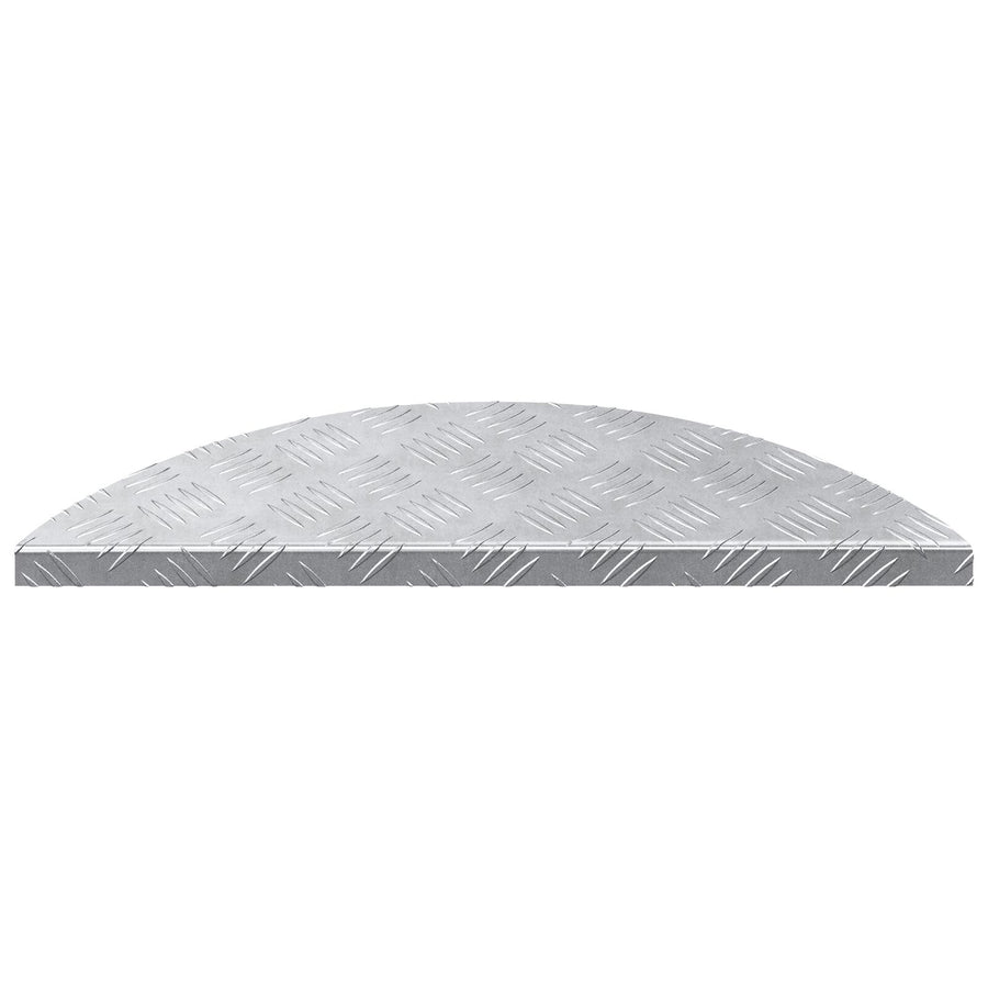 Aluminium Trap Treden 5 Stuks Antislip 60X18 Cm 60 x 18 x 2.5 cm Semi-ovale