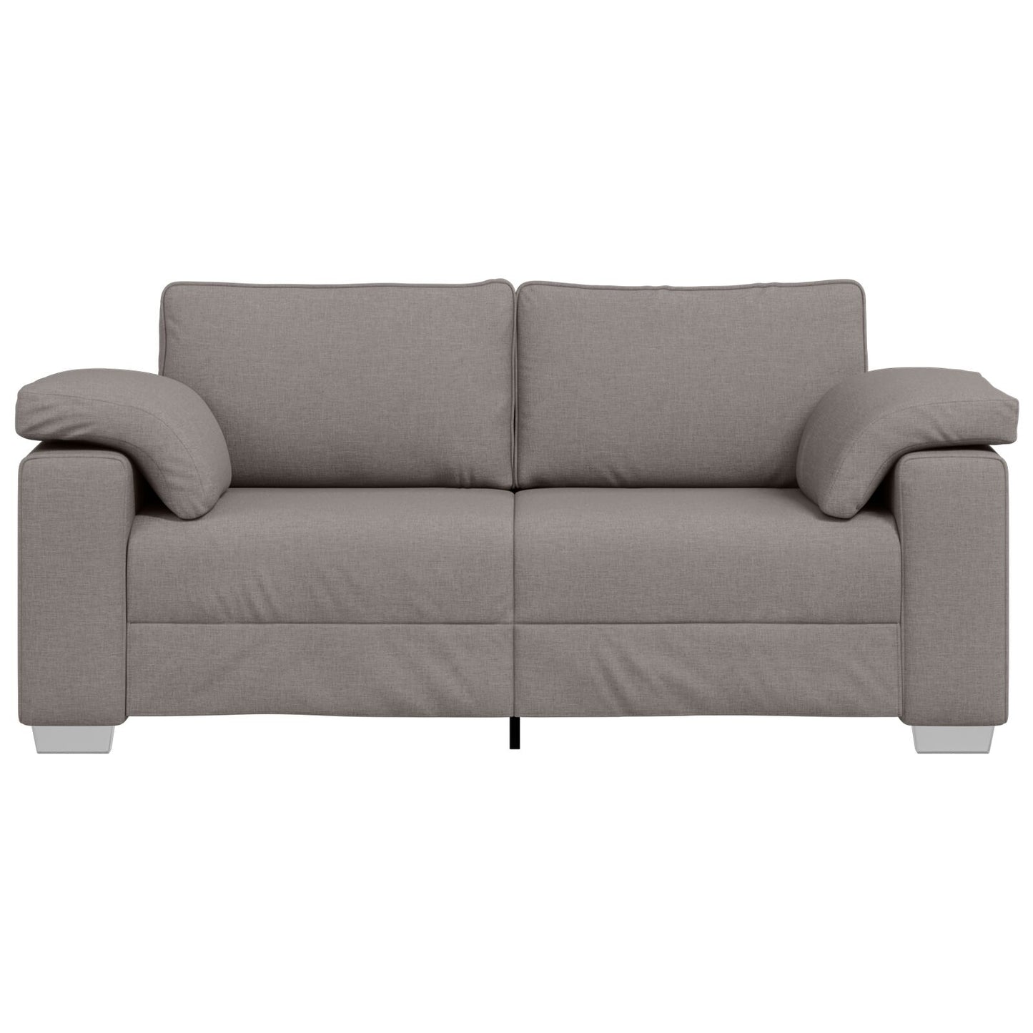 Loveseat Bank Stof Taupe 140 cm
