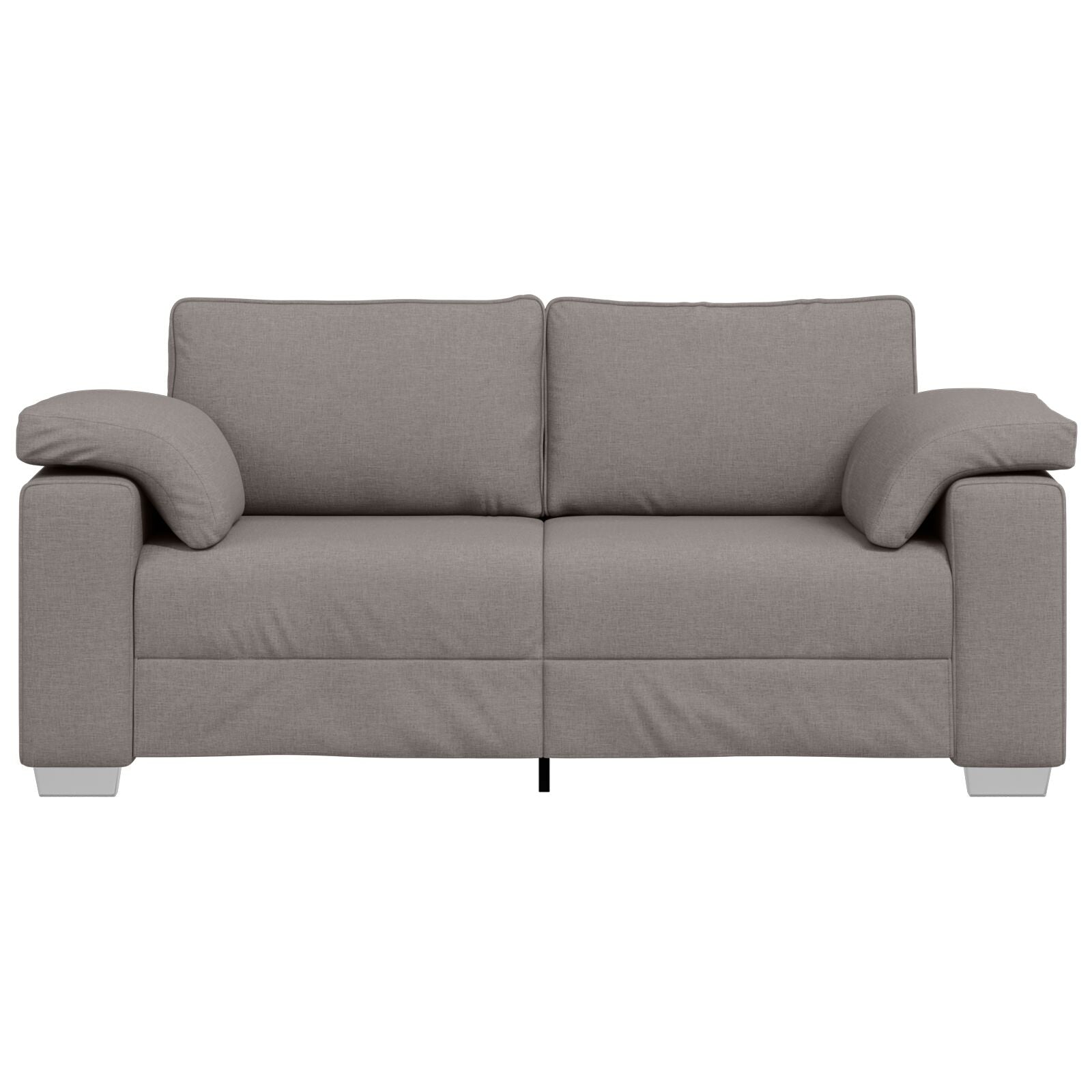 Loveseat Bank Stof Taupe 140 cm