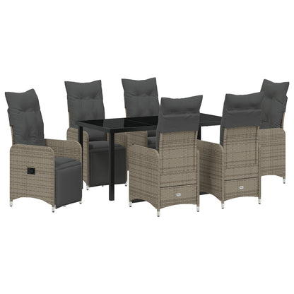 7 Persoons Tuin Eetset Met Kussens Beige