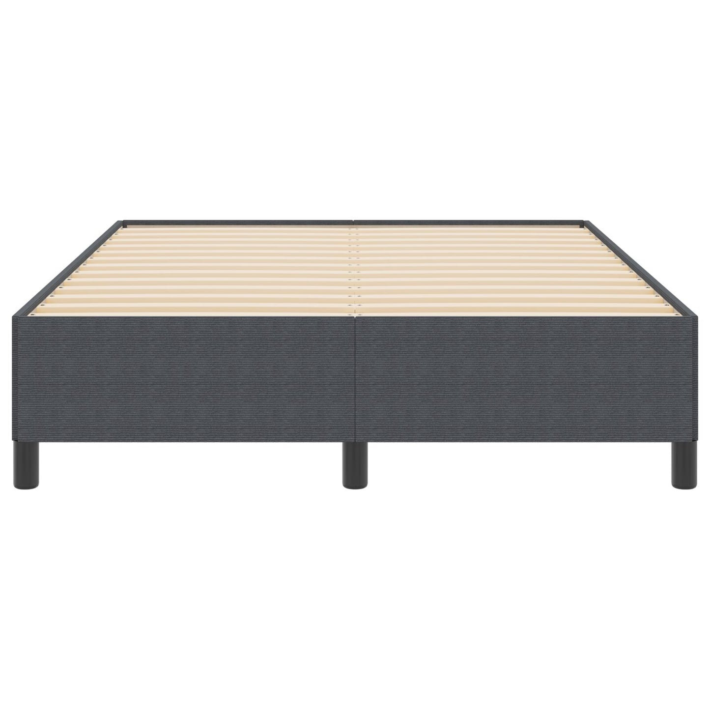Bedframe Corduroy Stof Donkergrijs 160 x 200 cm