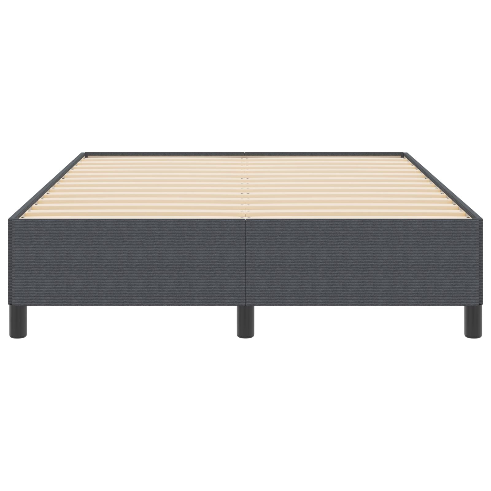 Bedframe Corduroy Stof Donkergrijs 160 x 200 cm