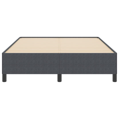 Bedframe Corduroy Stof Donkergrijs 160 x 200 cm