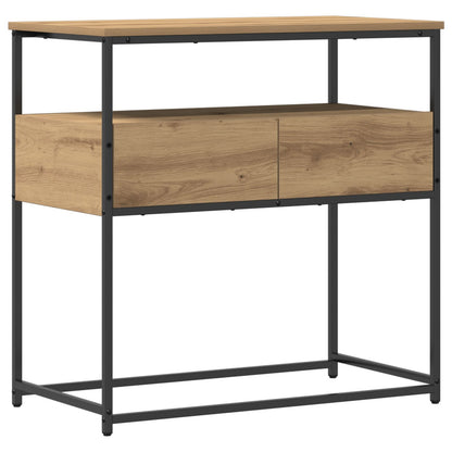 Console Tafel Artisan Eik Gelaagd Hout En Staal Artisan eiken 75 x 40 x 75 cm