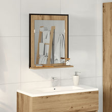 Badkamerspiegel 50X12X60 Cm Gelaagd Hout Artisan eiken