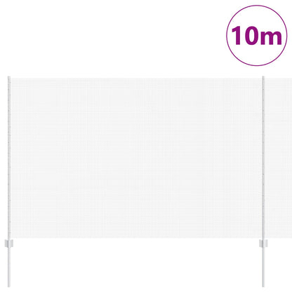 Gelaste Draadomheining Met 10 U-Palen Zilver 1,6X10 M Staal