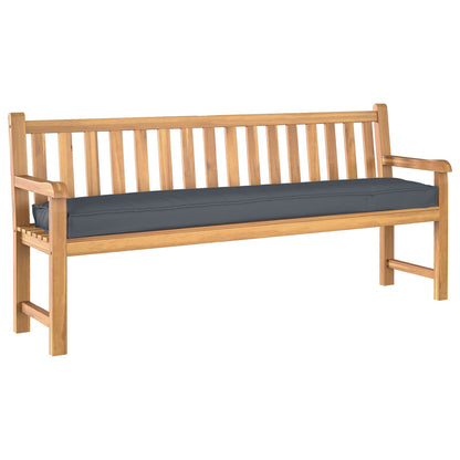 Pallet Kussens Voor De Bank 2 Stuks 180X40X8 Cm Polyester Grijs